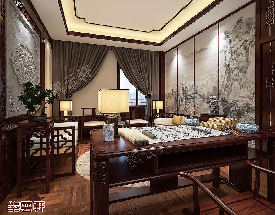 甘肃平凉豪宅中式风格装修效果图（图ZMjUzMTQ5Mzg4） - 家装设计 - 站酷设计师紫云轩中式原创素材 - 站酷ZCOOL