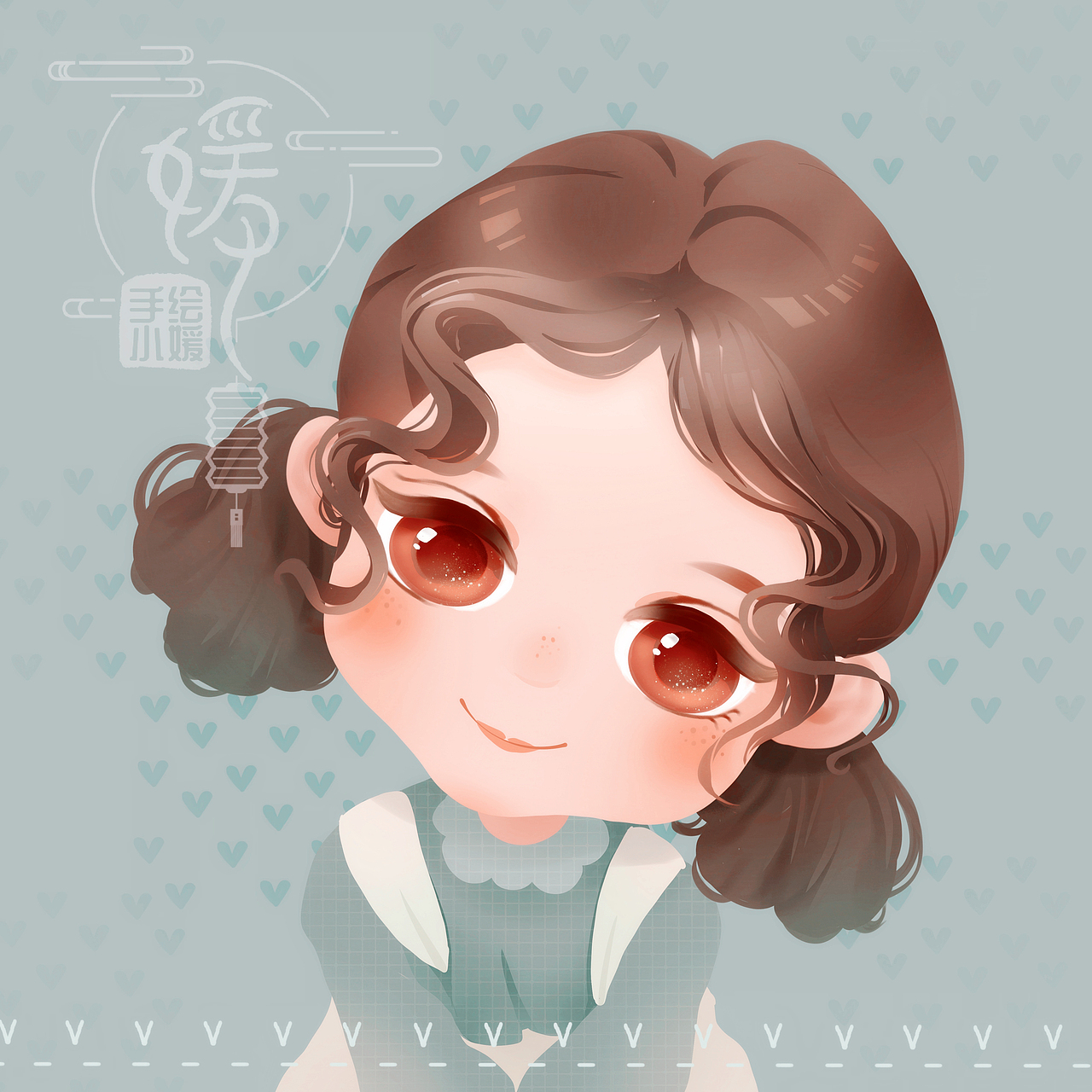 可爱的女孩头像（图ZMjgxMjYwMDE2） - 商业插画 - 站酷设计师手绘小媛原创素材 - 站酷ZCOOL