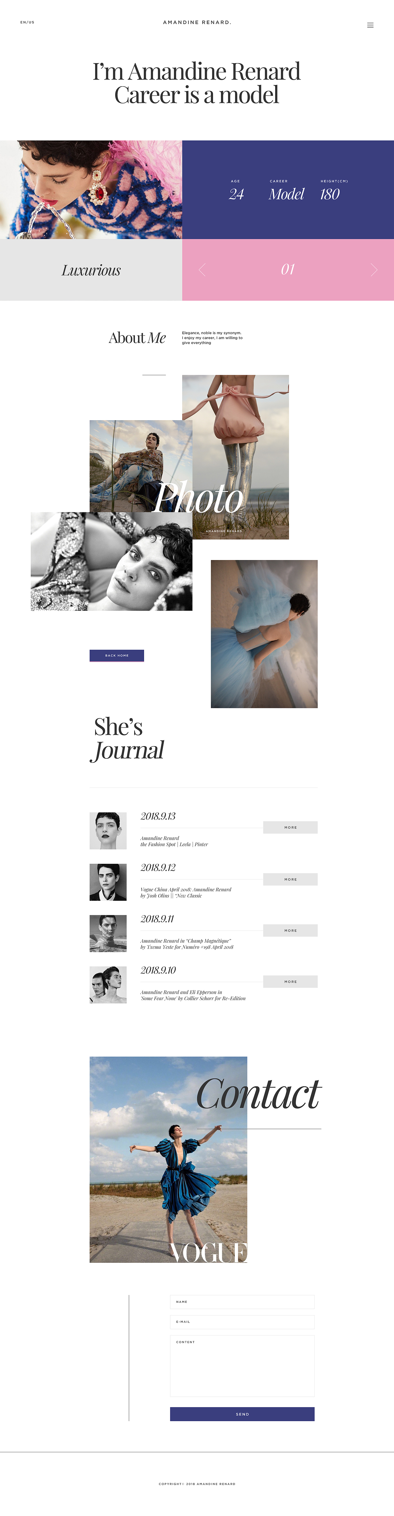 Amandine Renard Concept person website（图ZMTI4NDAzNjcy） - 企业官网 - 站酷设计师定然葛格原创素材 - 站酷ZCOOL