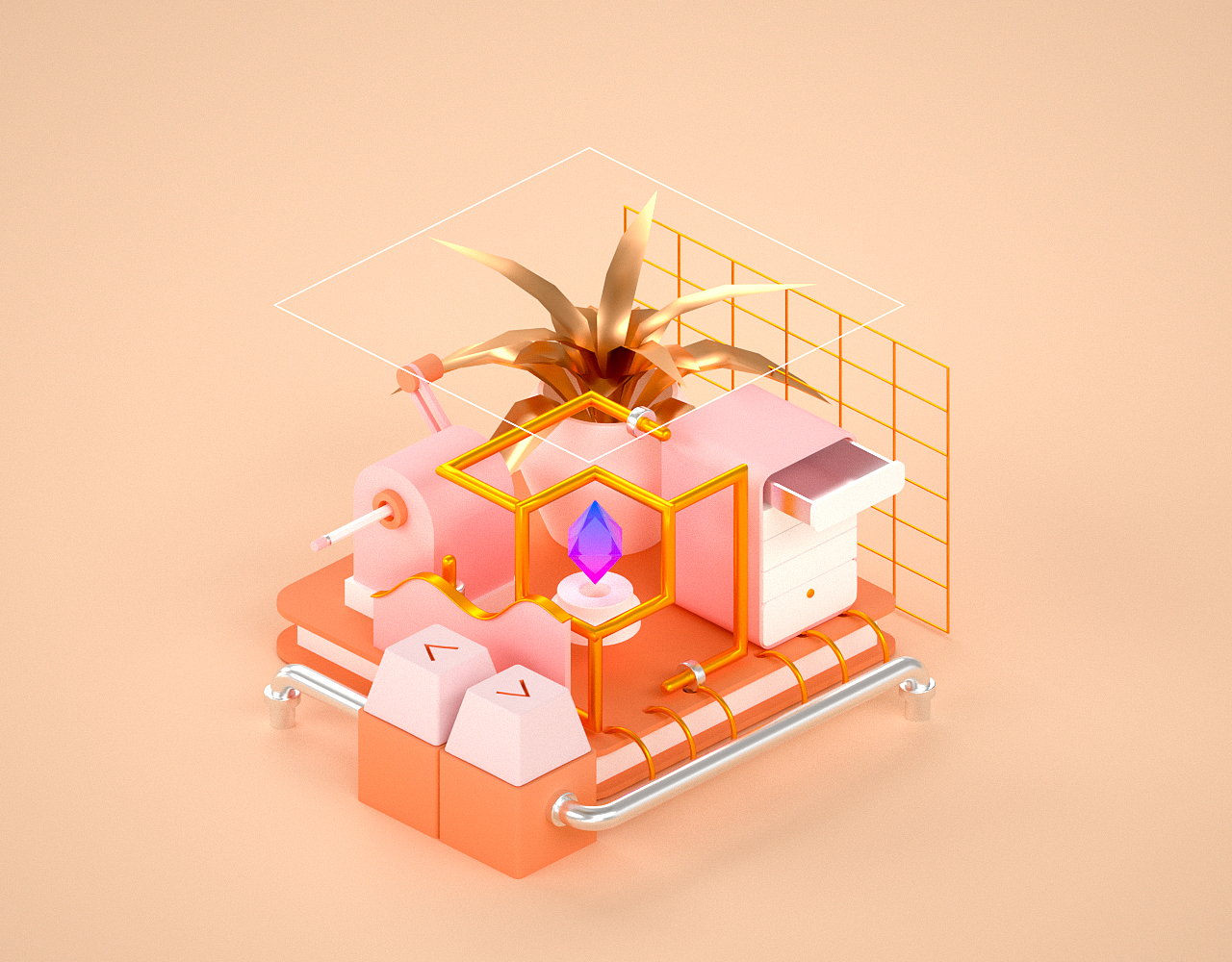 三维作品（图ZMTk5OTAzNzg0） - 其他三维 - 站酷设计师欣墨染尘原创素材 - 站酷ZCOOL