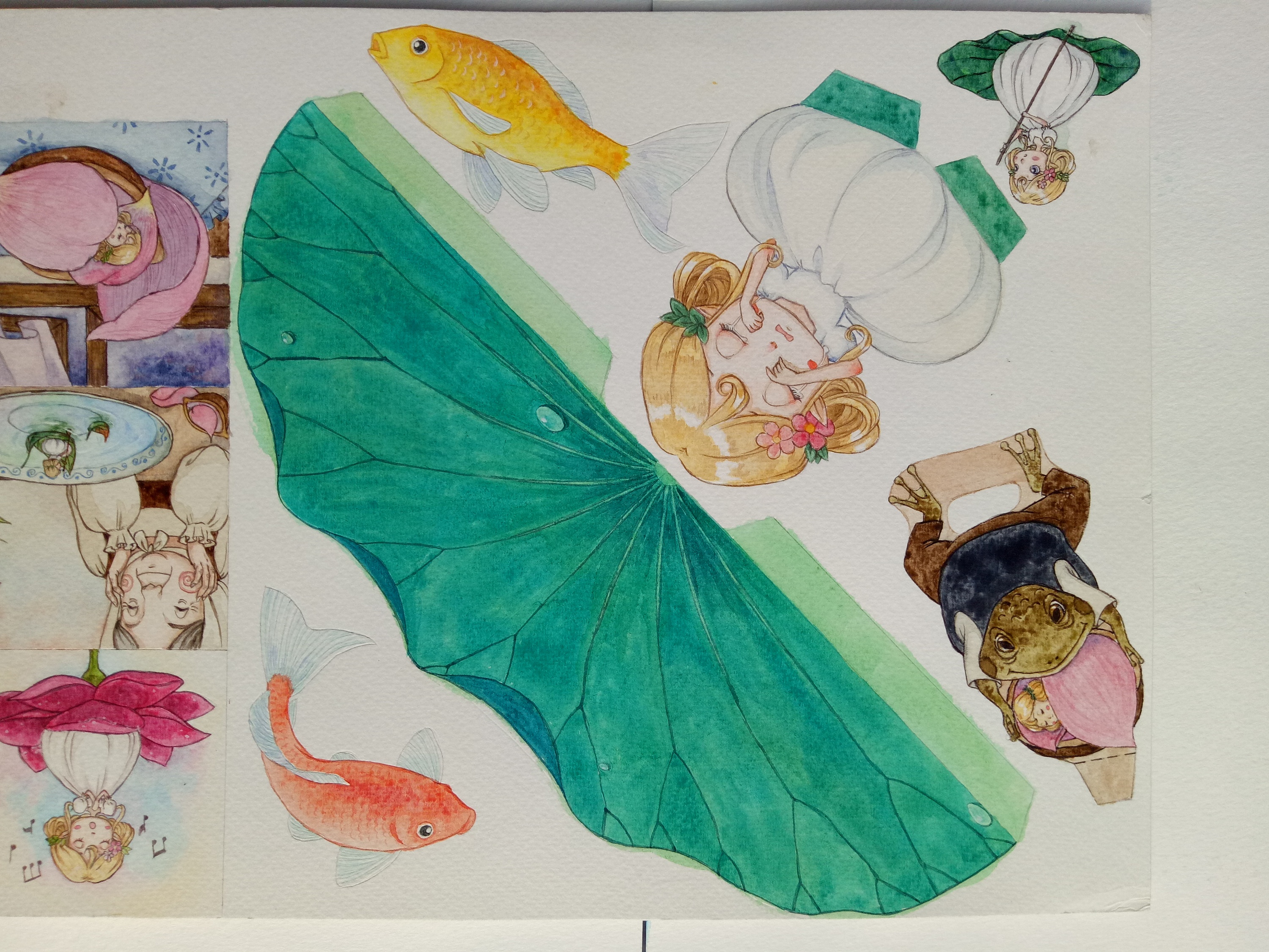 《拇指姑娘》立体书|插画|绘本|夜诗吟 - 原创作品 - 站酷 (zcool)