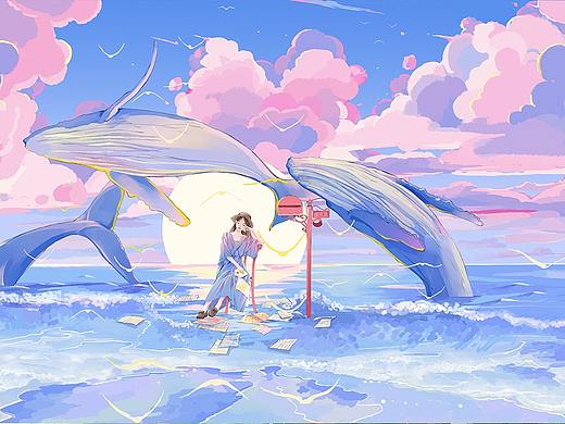爱上蓝粉色