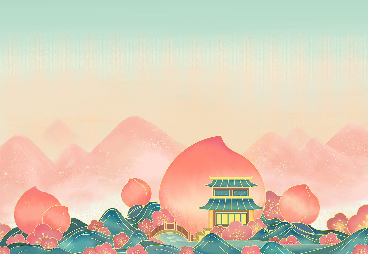 梦十七设计 | 桃乐满山·桃子特色饮品店