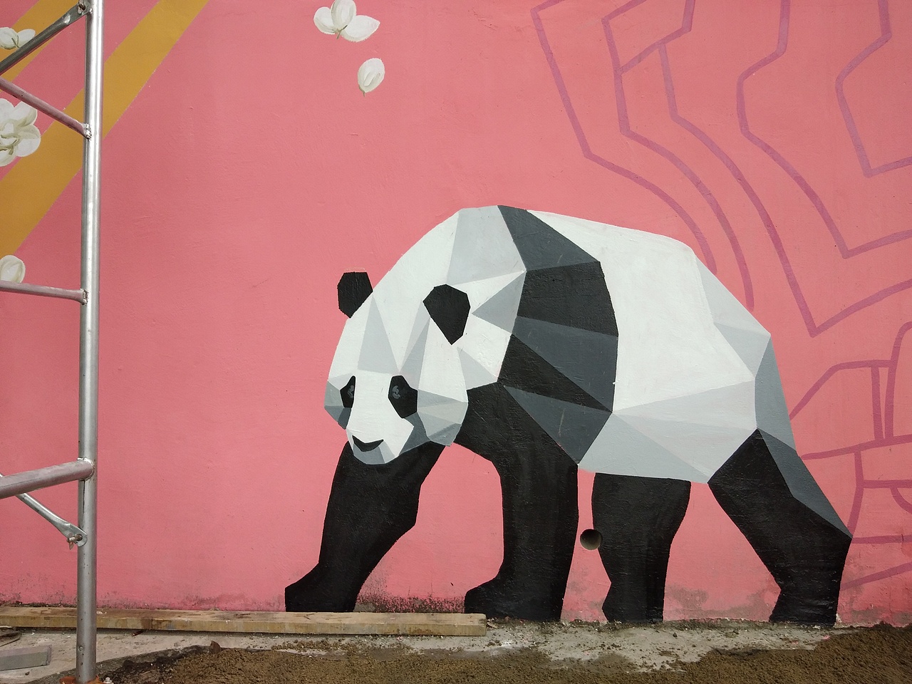 熊猫主题墙绘