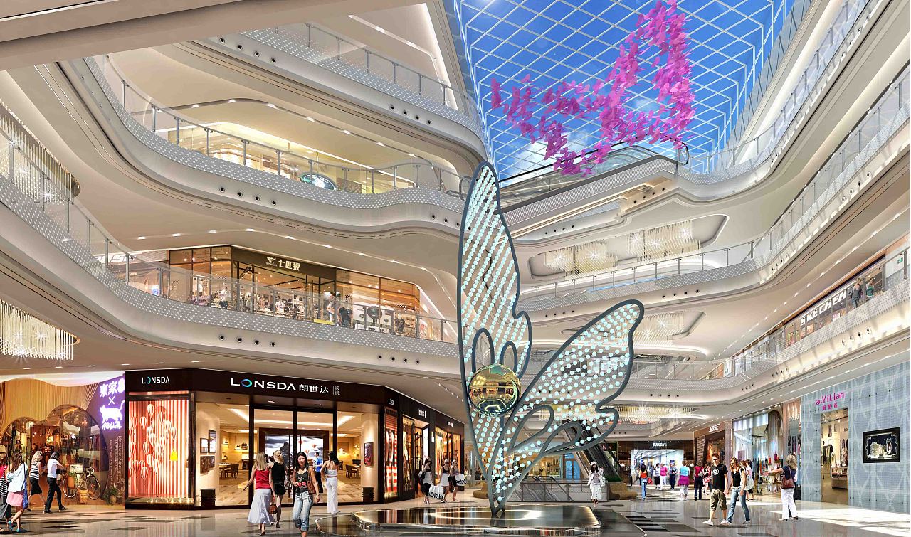 商场装修设计效果图好看的商场装修设计效果图由专业的天霸设计为您