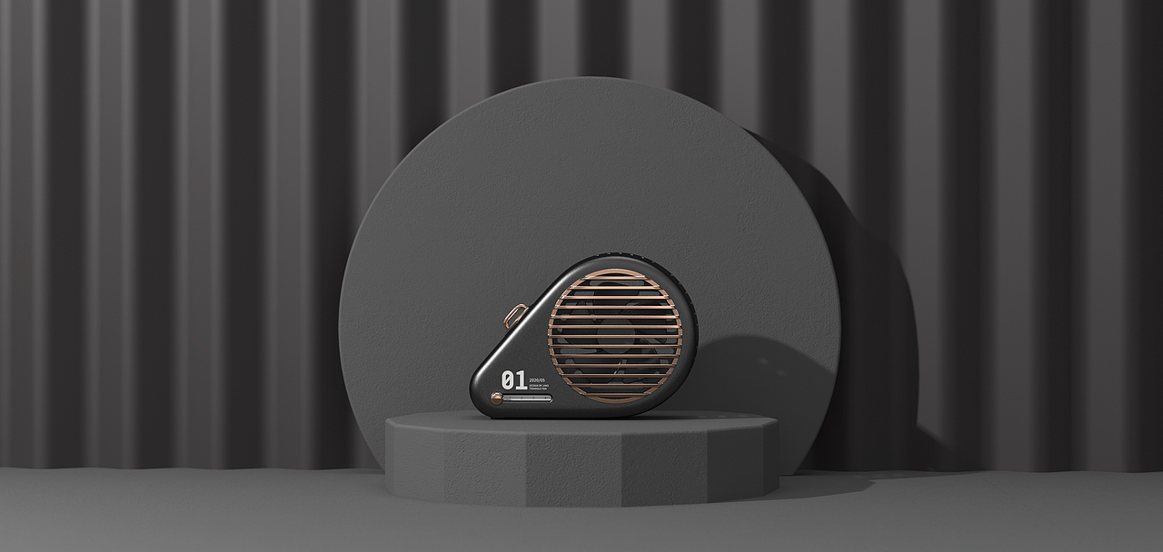 复古小风扇设计  |   desktop small fan design