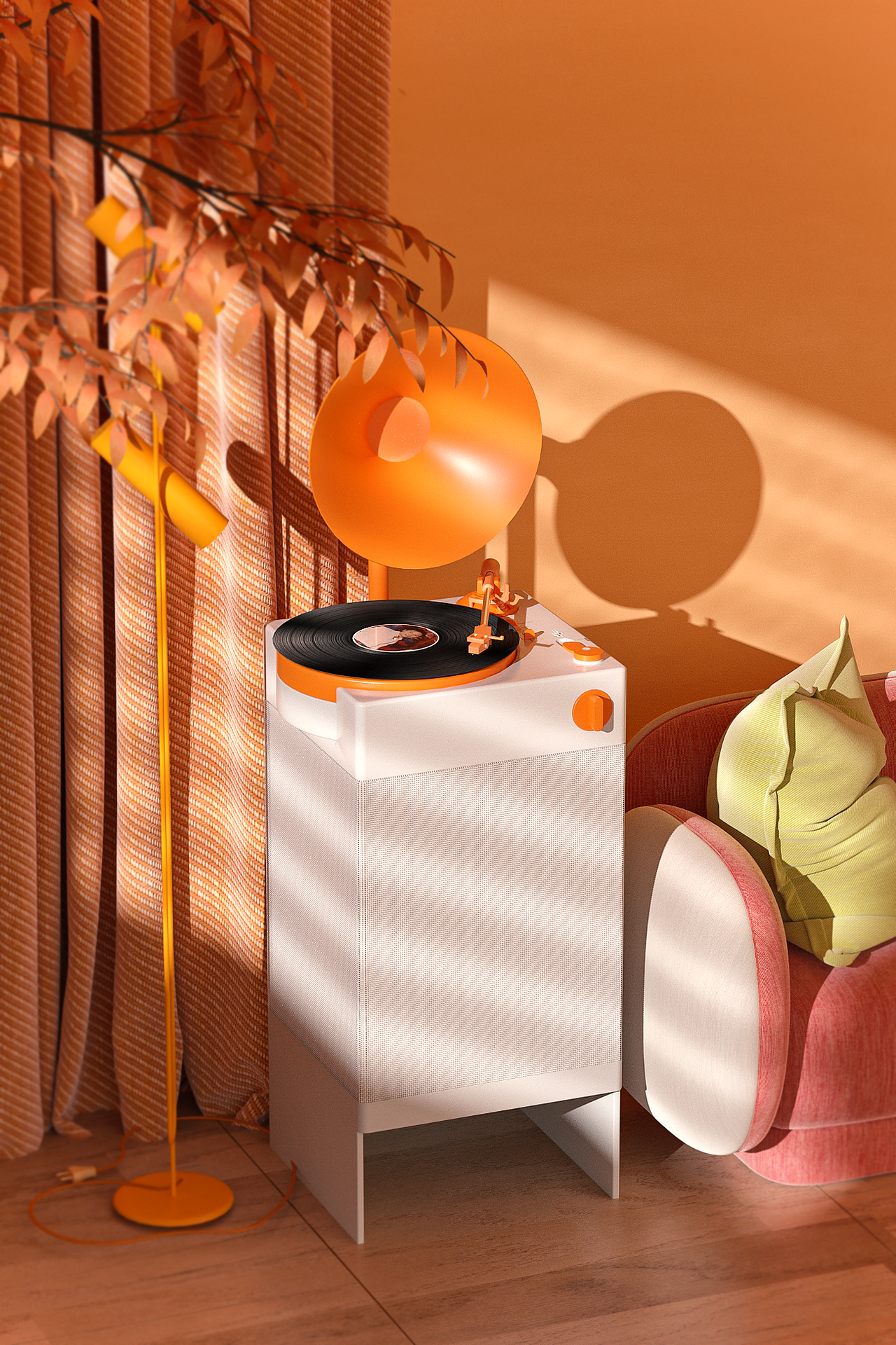 唱片机，留声机——哲别设计（图ZMjkzMzEyOTI4） - 电子产品 - 站酷设计师JEBE哲别设计原创素材 - 站酷ZCOOL