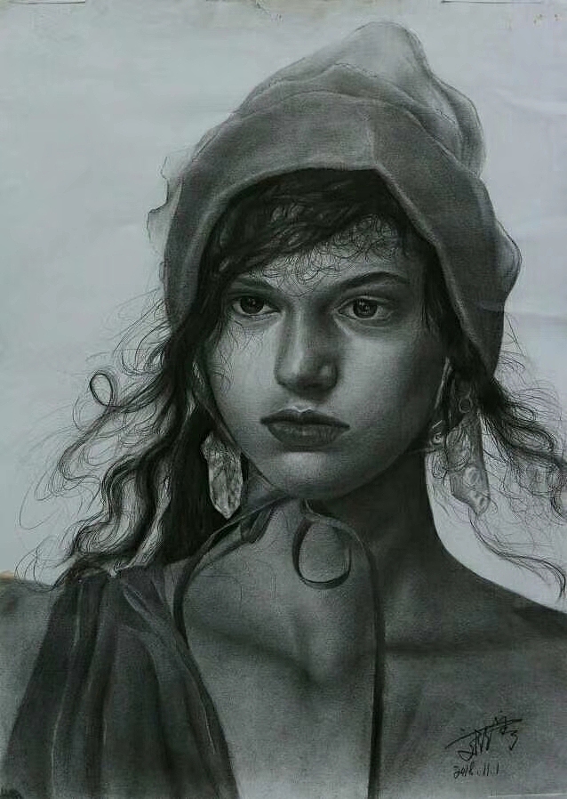 素描（圖ZMTc1MDQzNDE2） - 繪畫 - 站酷設(shè)計師文治豪原創(chuàng)素材 - 站酷ZCOOL