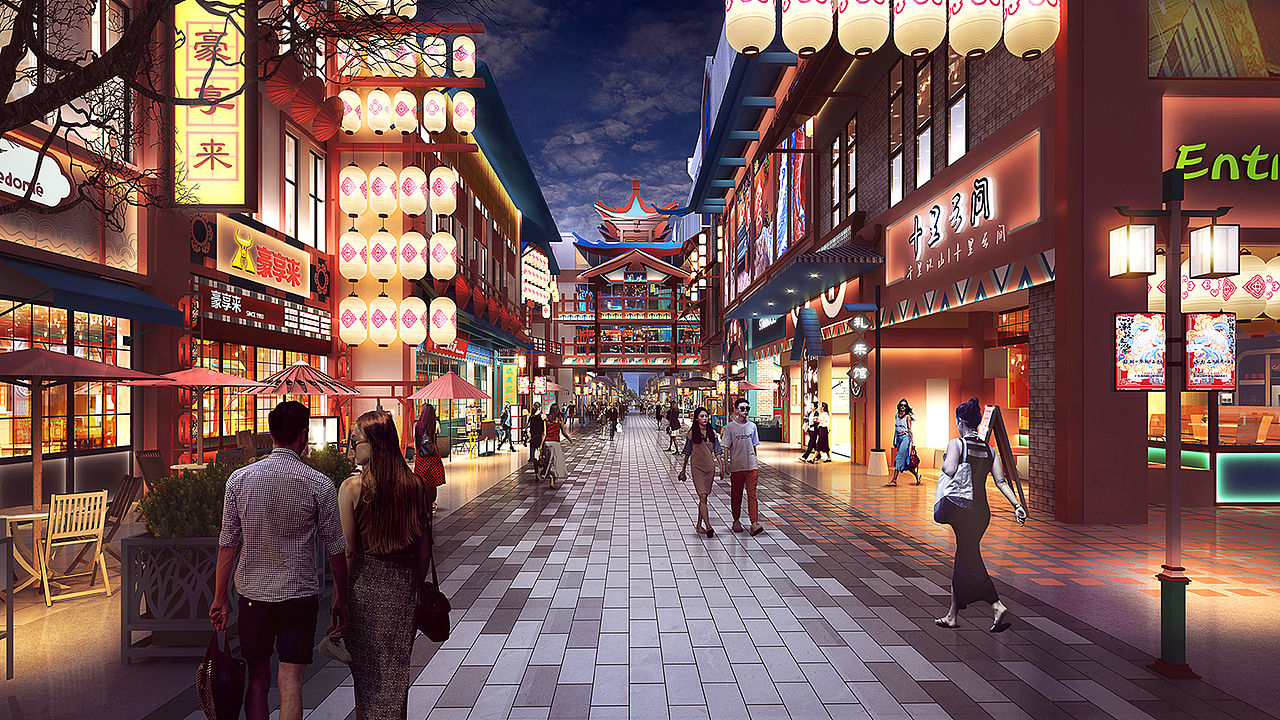 十里云间国潮文旅型慢步街区设计赏析