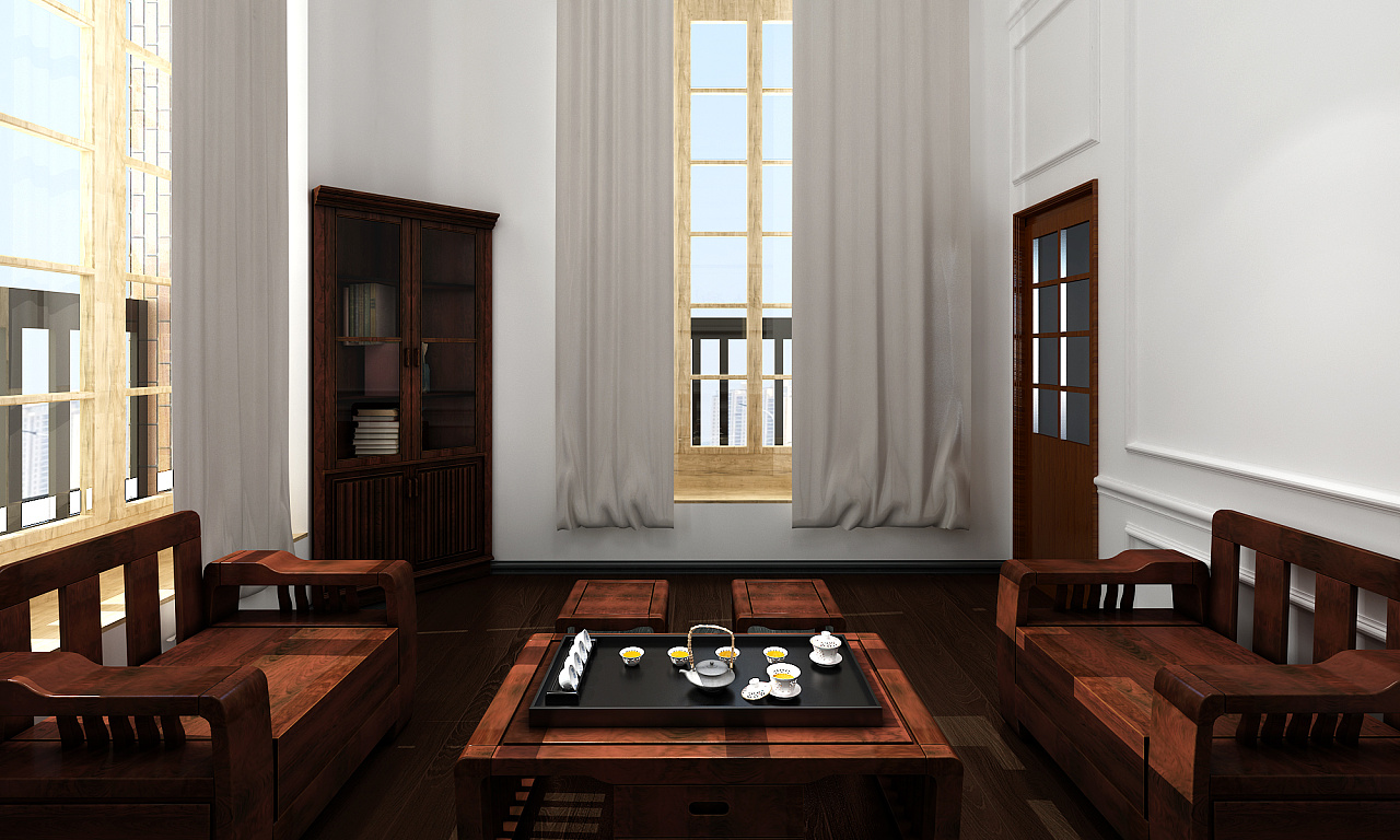 会客室|三维|场景|微付 - 原创作品 - 站酷 (zcool)