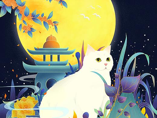 白猫（个人主页-ZNDg0NzEzNzY=） - 创作习作 - 站酷设计师肥小猫_oo原创素材 - 站酷ZCOOL