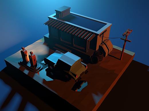 C4D小場景練習(xí)（個人主頁-ZNTA0NzUzMjA=） - 場景 - 站酷設(shè)計師丨Sky丨原創(chuàng)素材 - 站酷ZCOOL