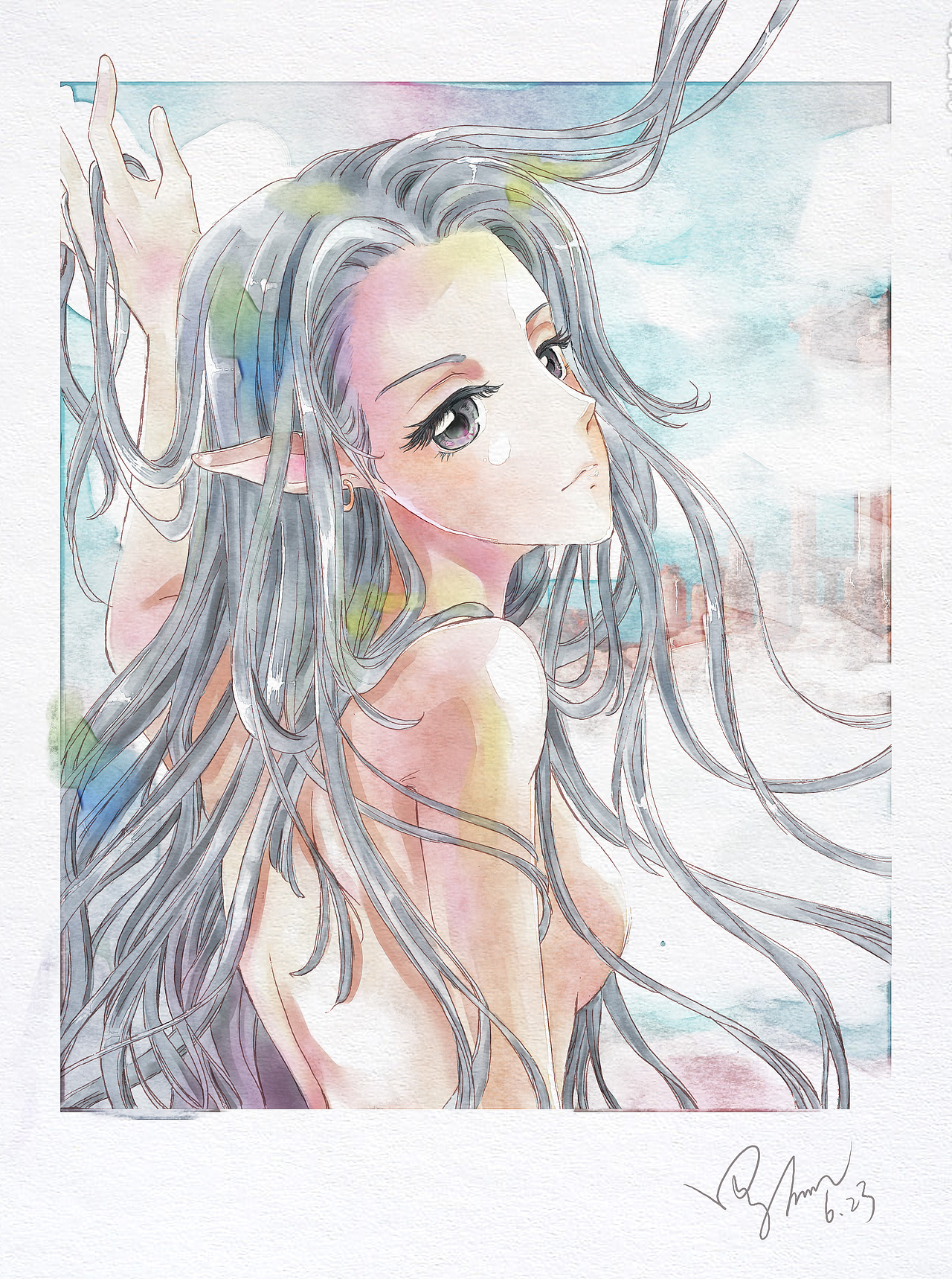 板绘练习—精灵（图ZNTIzMzg1OTI=） - 创作习作 - 站酷设计师l344原创素材 - 站酷ZCOOL