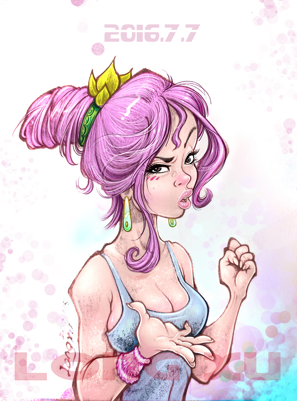 以前的铅笔手绘美女(美式)