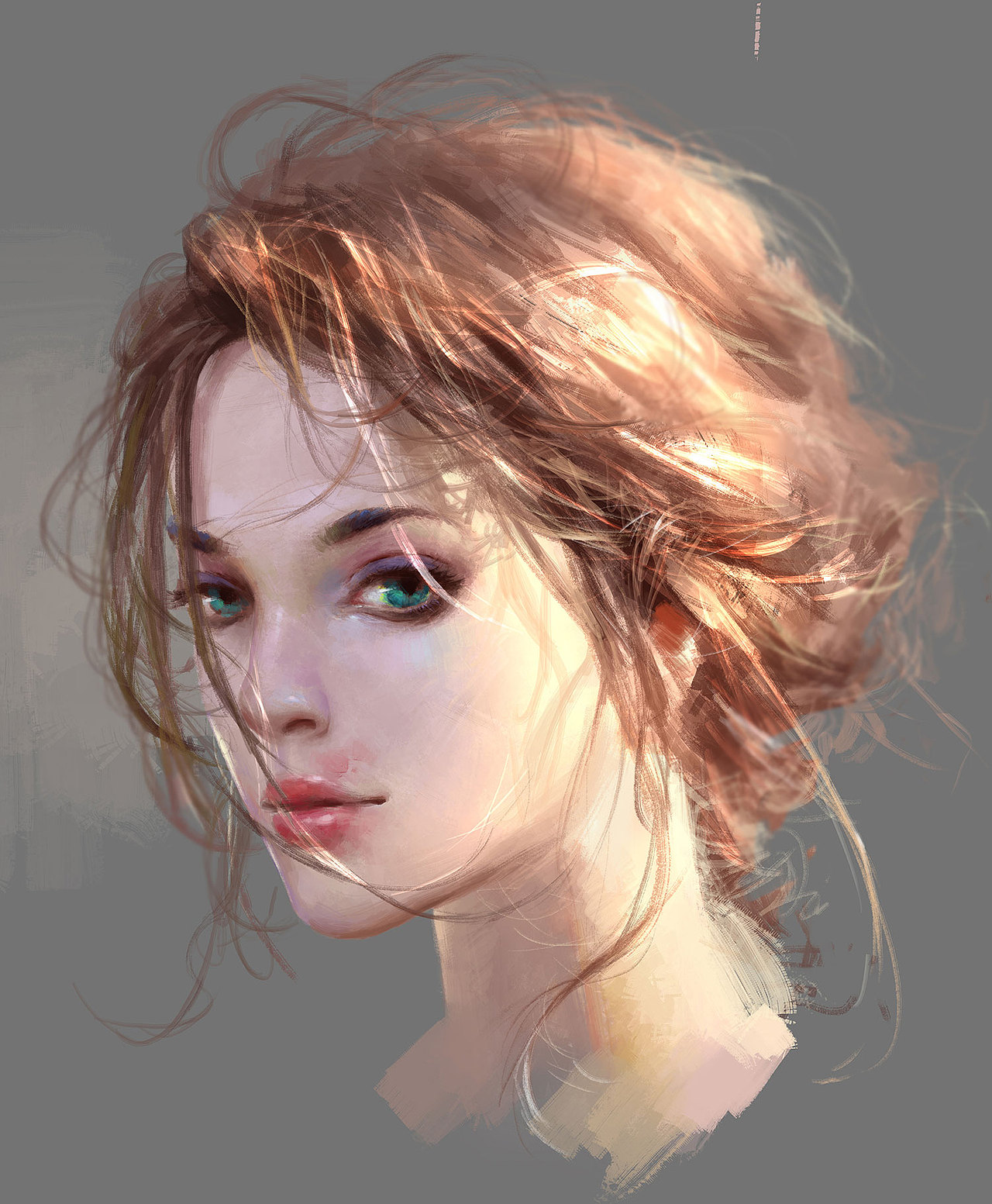 灵瞳重工-赵焕华作品《女头像》范画（图ZMTE3ODg5ODE2） - 商业插画 - 站酷设计师赵焕华_灵瞳重工原创素材 - 站酷ZCOOL