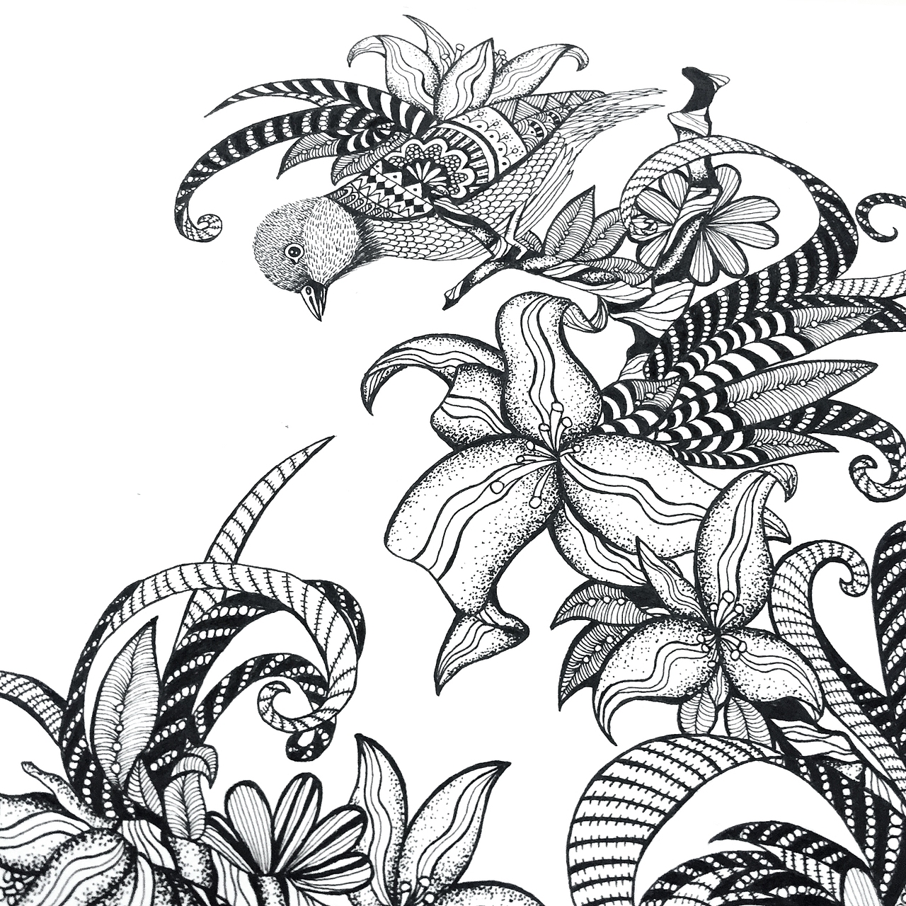 黑白装饰画（图ZMzk3OTg0NDA=） - 创作习作 - 站酷设计师叶紫清清原创素材 - 站酷ZCOOL