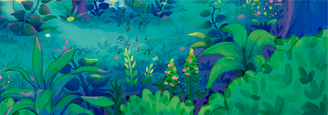 森林的歌（图ZMjk1ODU4NzYw） - 艺术插画 - 站酷设计师插画师蛾蛾蛾原创素材 - 站酷ZCOOL