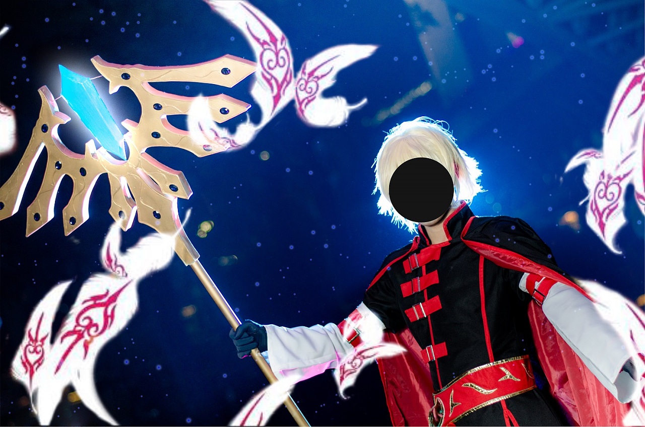 除了翼之年代记的logo,还做了法伊的咒文和羽毛