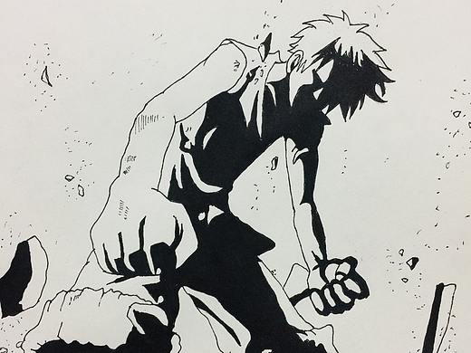 《海賊王八月份手繪臨摹》