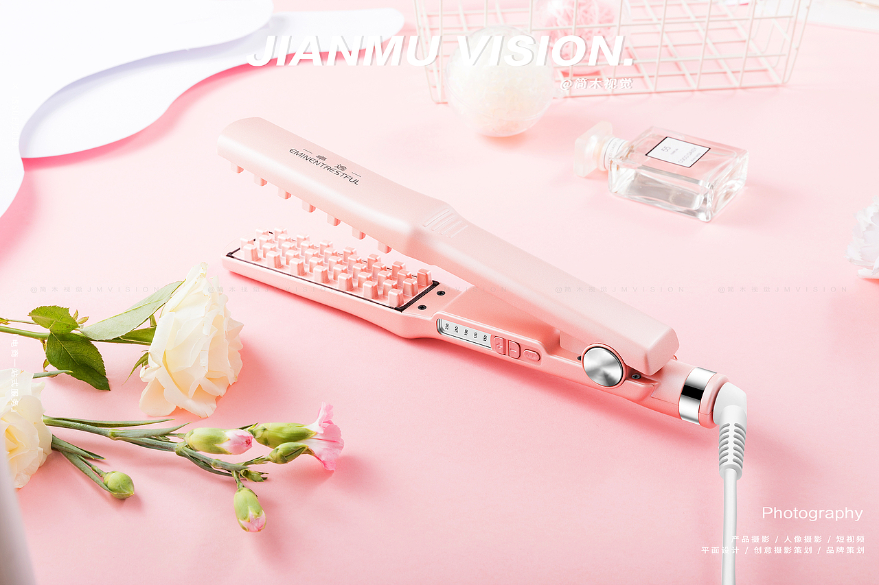 卷发棒摄影丨简木视觉 × 直发夹蓬松夹 小家电产品摄影（图ZMTcxMzgzNzQ4） - 产品摄影 - 站酷设计师简木视觉原创素材 - 站酷ZCOOL
