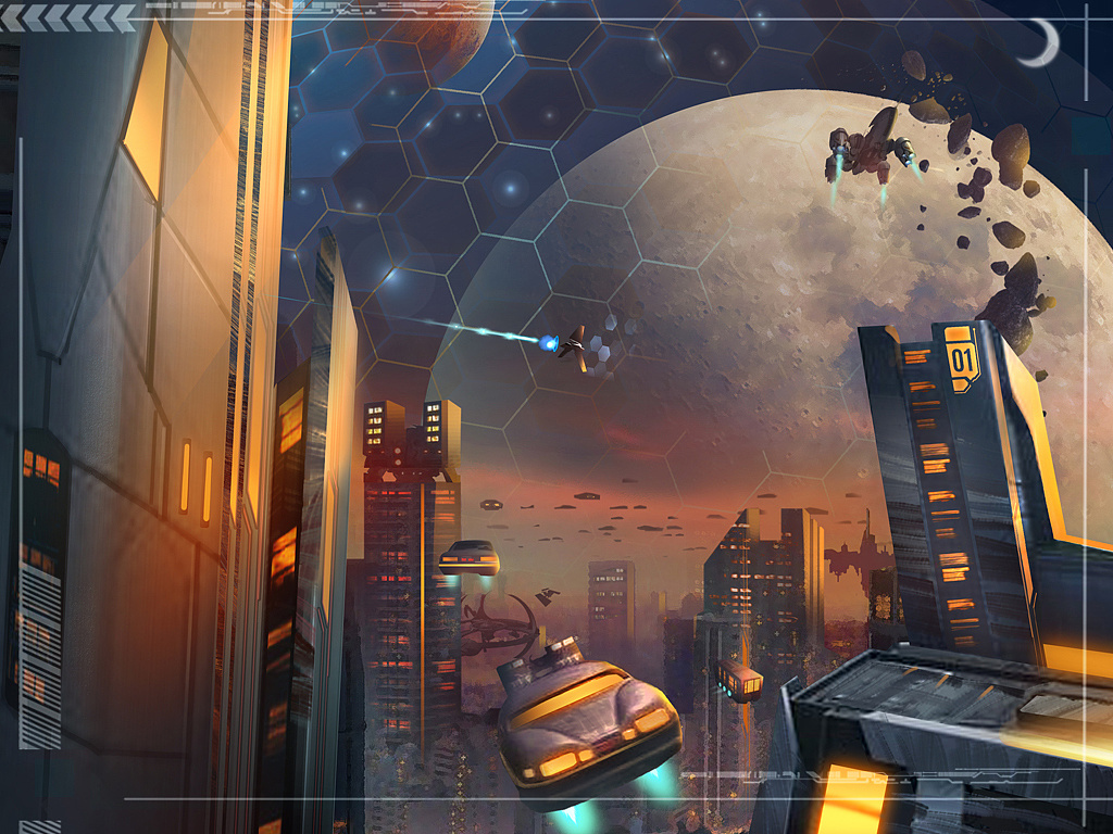 科幻场景插画1-2