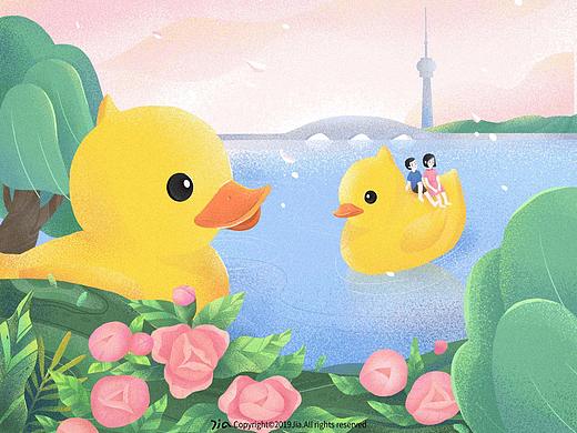 春天的玉渊潭公园