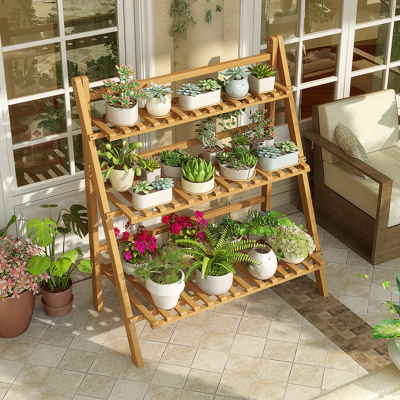 楠竹花架三维建模渲染