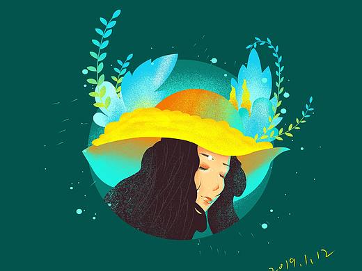 临摹加上了自己一点想法手绘加鼠绘插画