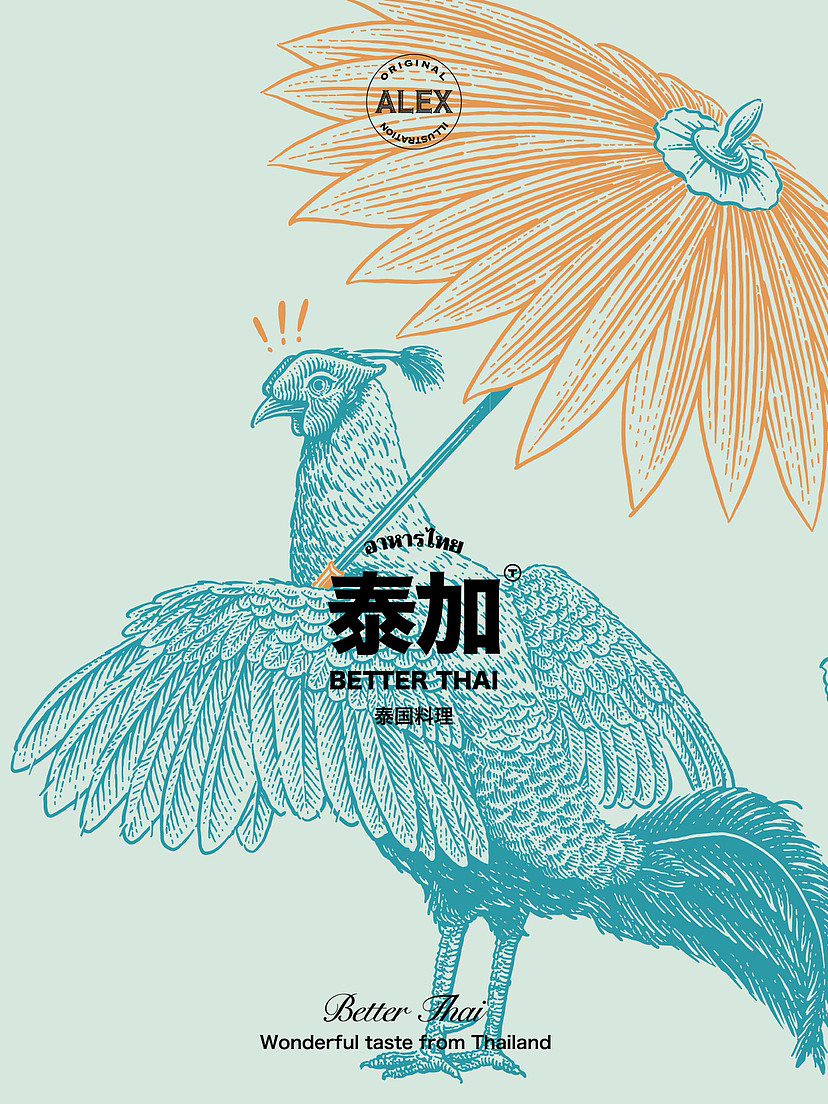 合作插画 |火背鹇（图ZMzE4Nzc2NjE2） - 商业插画 - 站酷设计师花椒的Alex原创素材 - 站酷ZCOOL