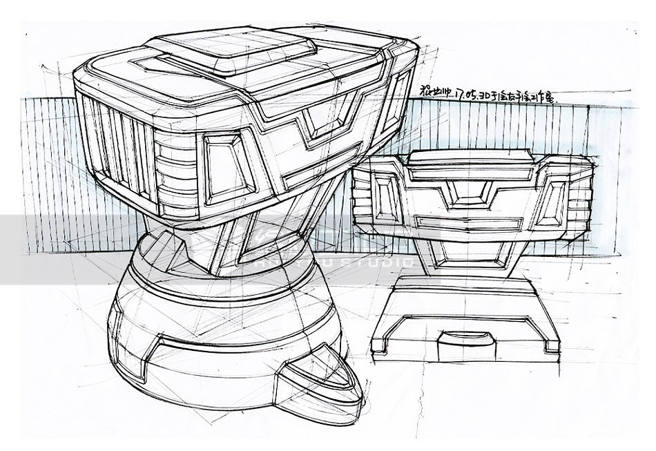 程业帅电动工具产品手绘合集 (工业设计手绘)