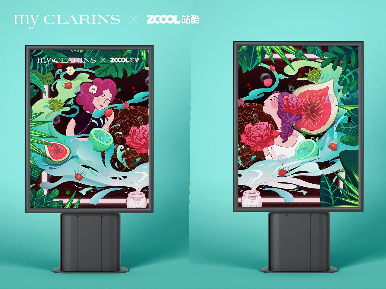 #my CLARINS 寻找天然好食肌 × 分享肌（图ZMjk3MDAwMzIw） - 海报 - 站酷设计师驰山HUI原创素材 - 站酷ZCOOL