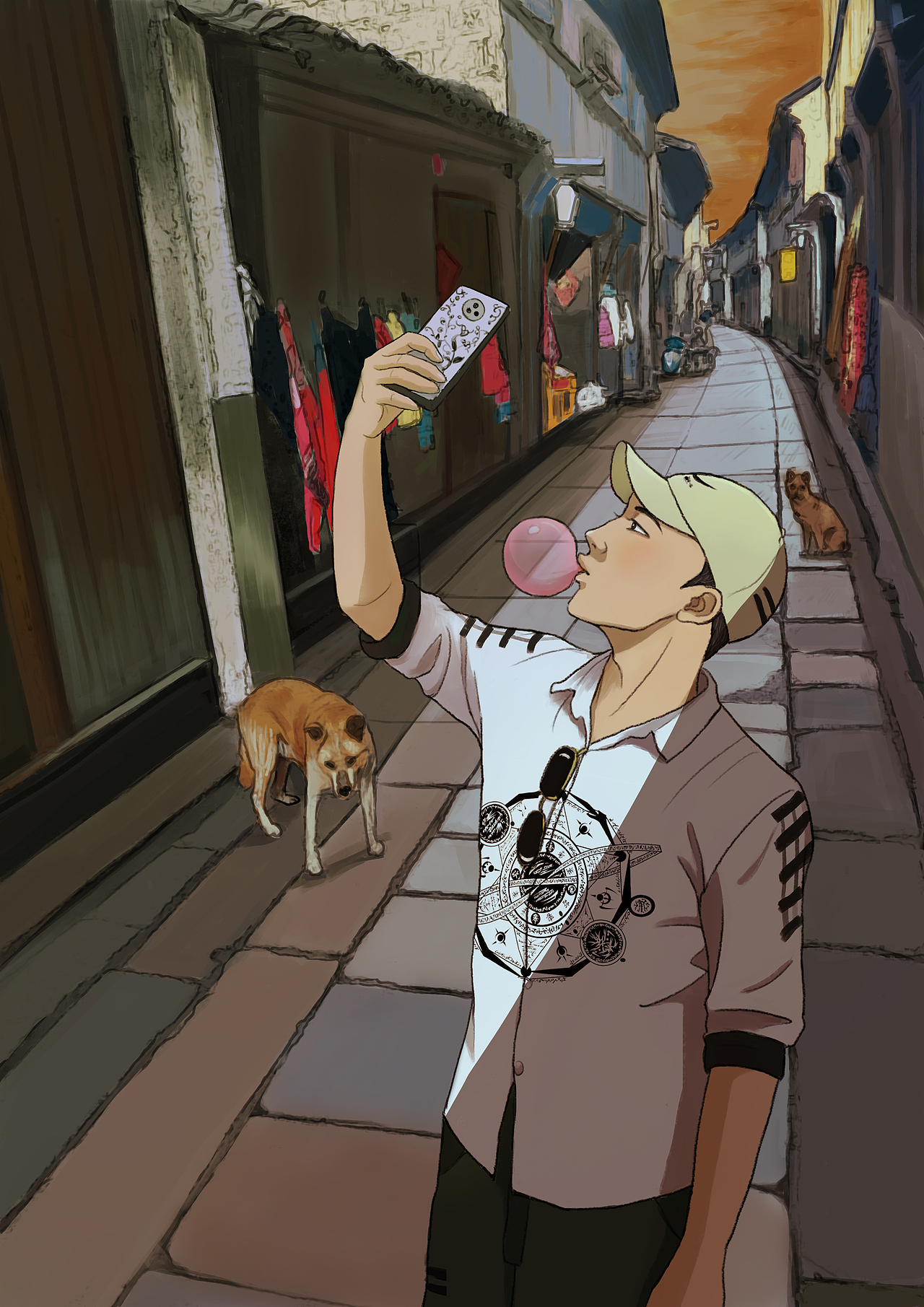 【520】 抽空画自己 乌镇印象（图ZMjU2OTY4Njgw） - 创作习作 - 站酷设计师渺小de小幸运原创素材 - 站酷ZCOOL