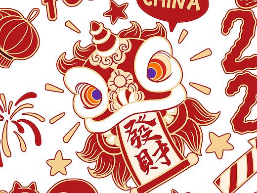 虎年新年插畫合集（個人主頁-ZNTY1MDY3ODg=） - 商業(yè)插畫 - 站酷設計師薙魂原創(chuàng)素材 - 站酷ZCOOL