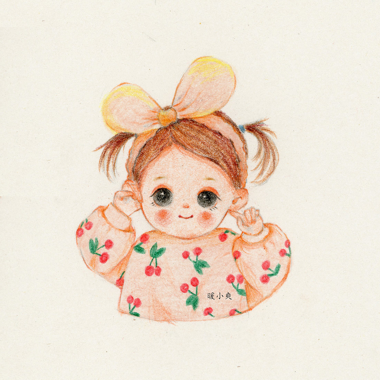 原创可爱彩铅小头像