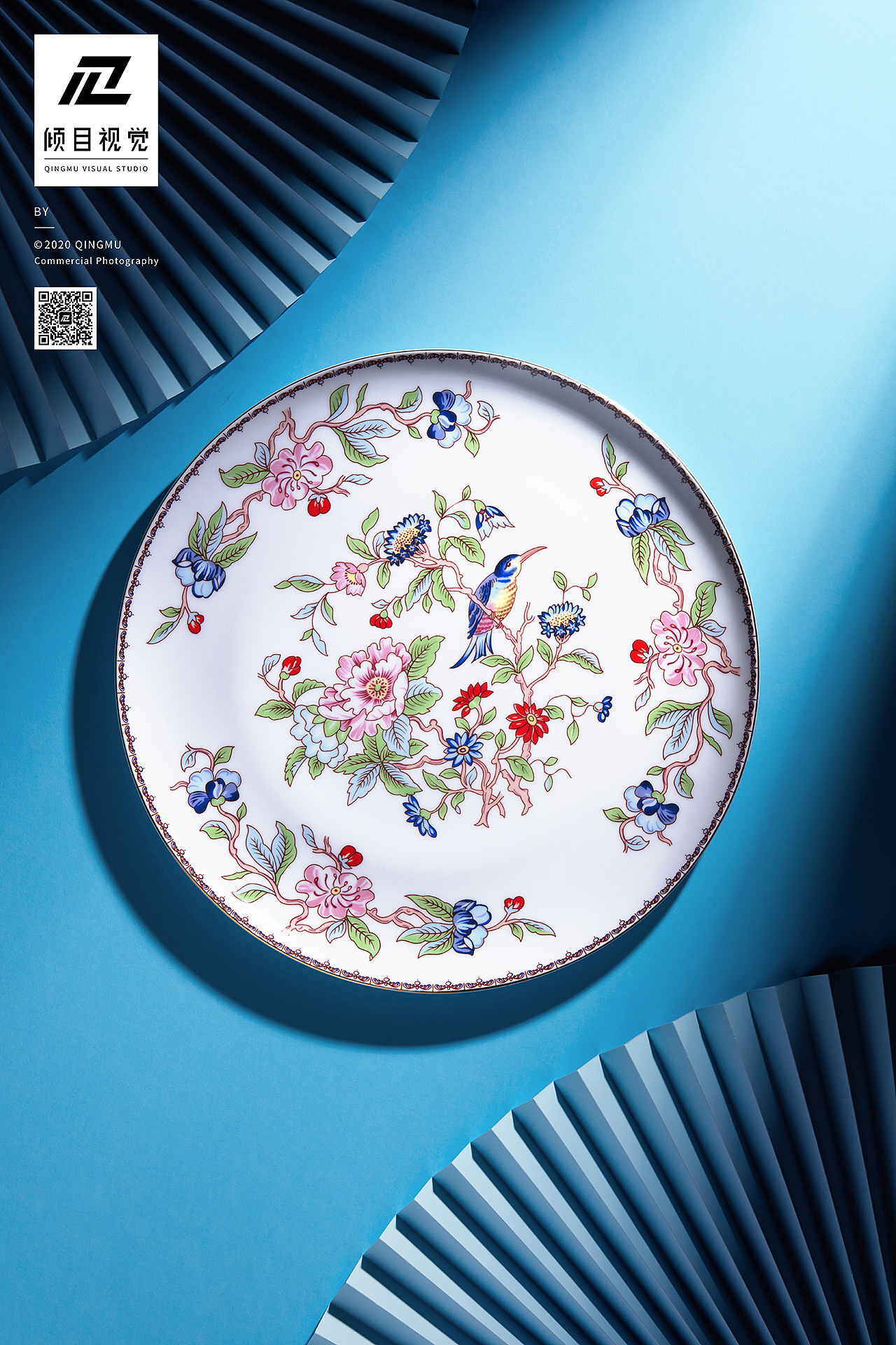 中式骨瓷餐具国风摄影longchang倾目视觉