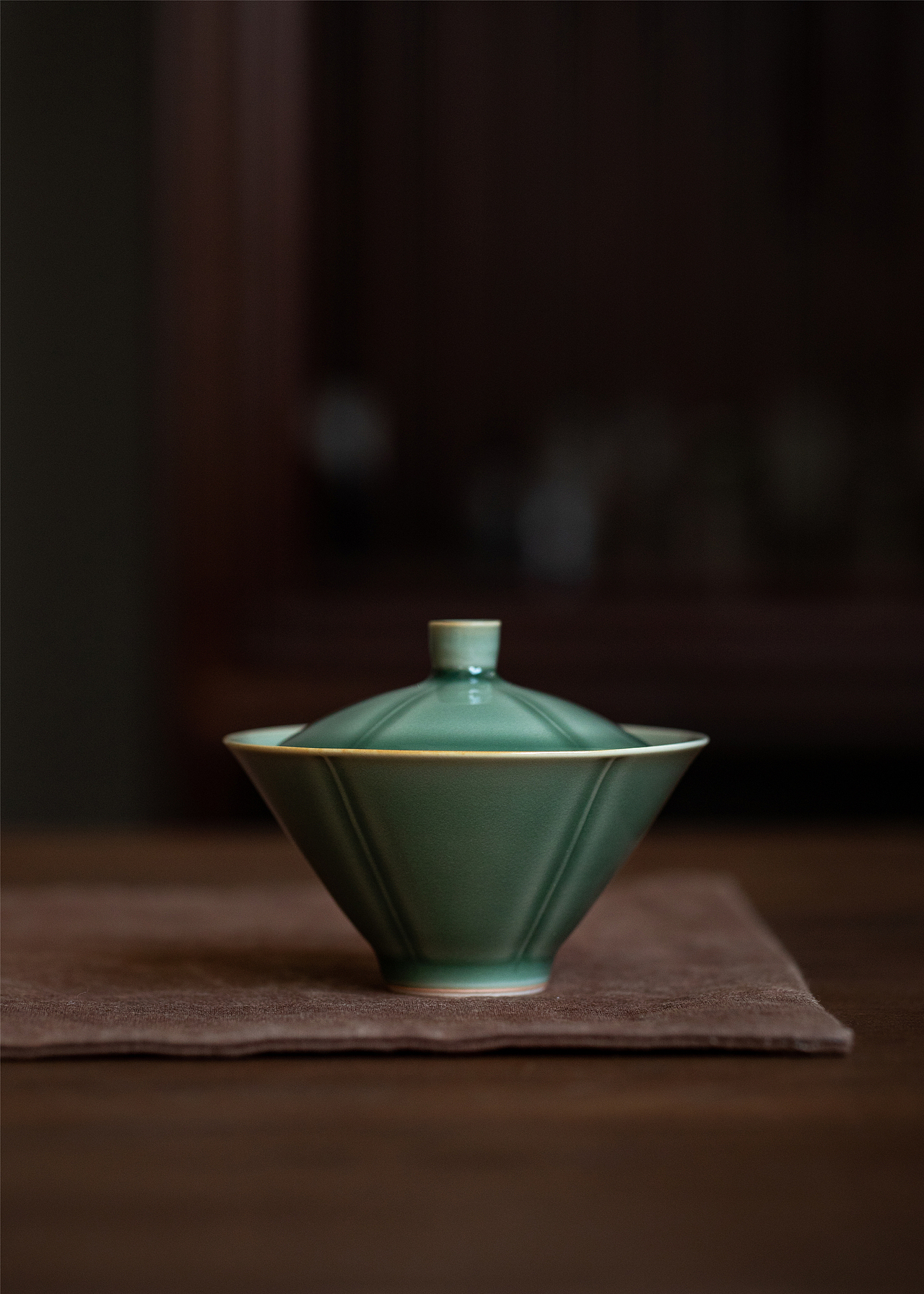 青瓷盖碗/越窑青瓷茶具