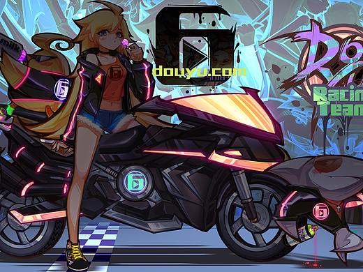 斗鱼车队插画周边与乐队形象