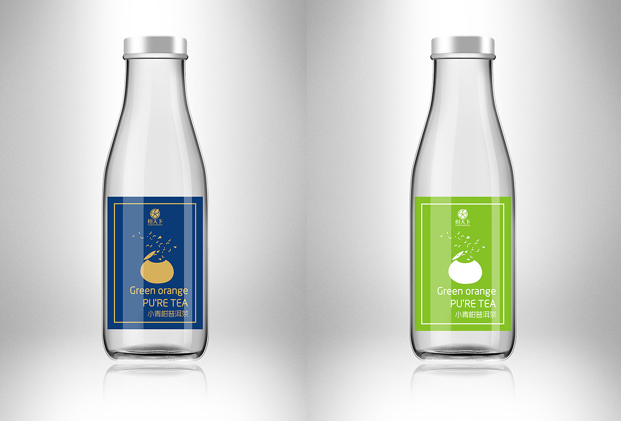 新会柑普茶 包装 果标