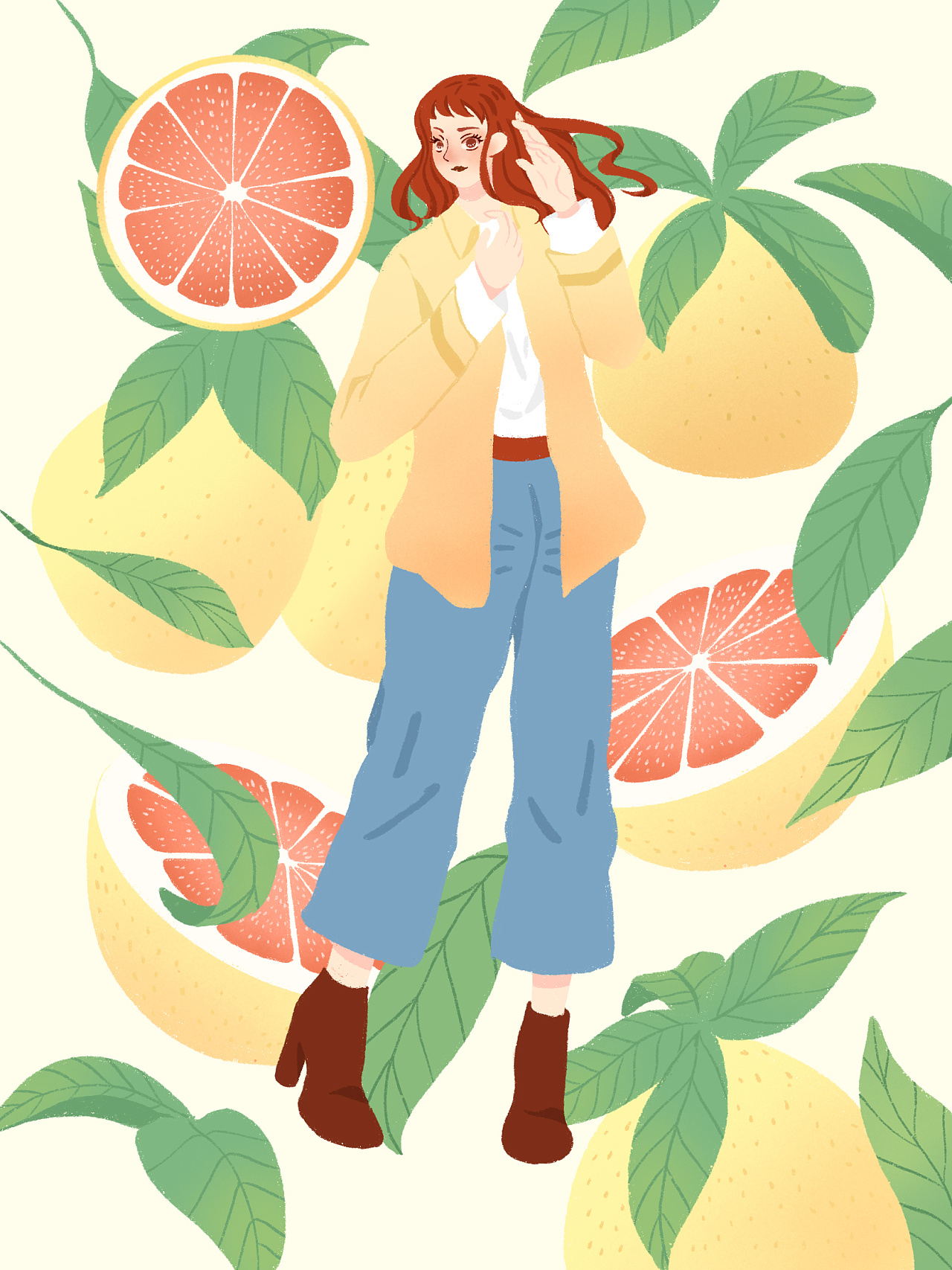 水果少女-根据水果创造的少女形象