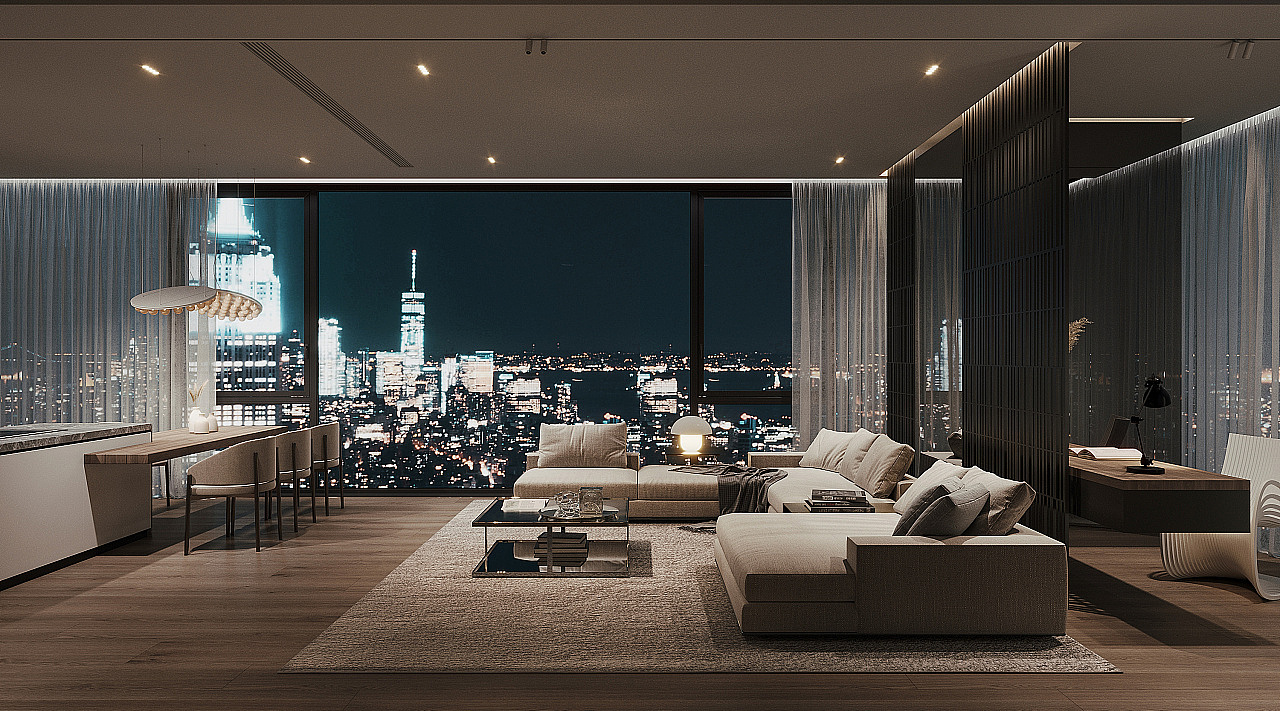 丽娜的现代大平层