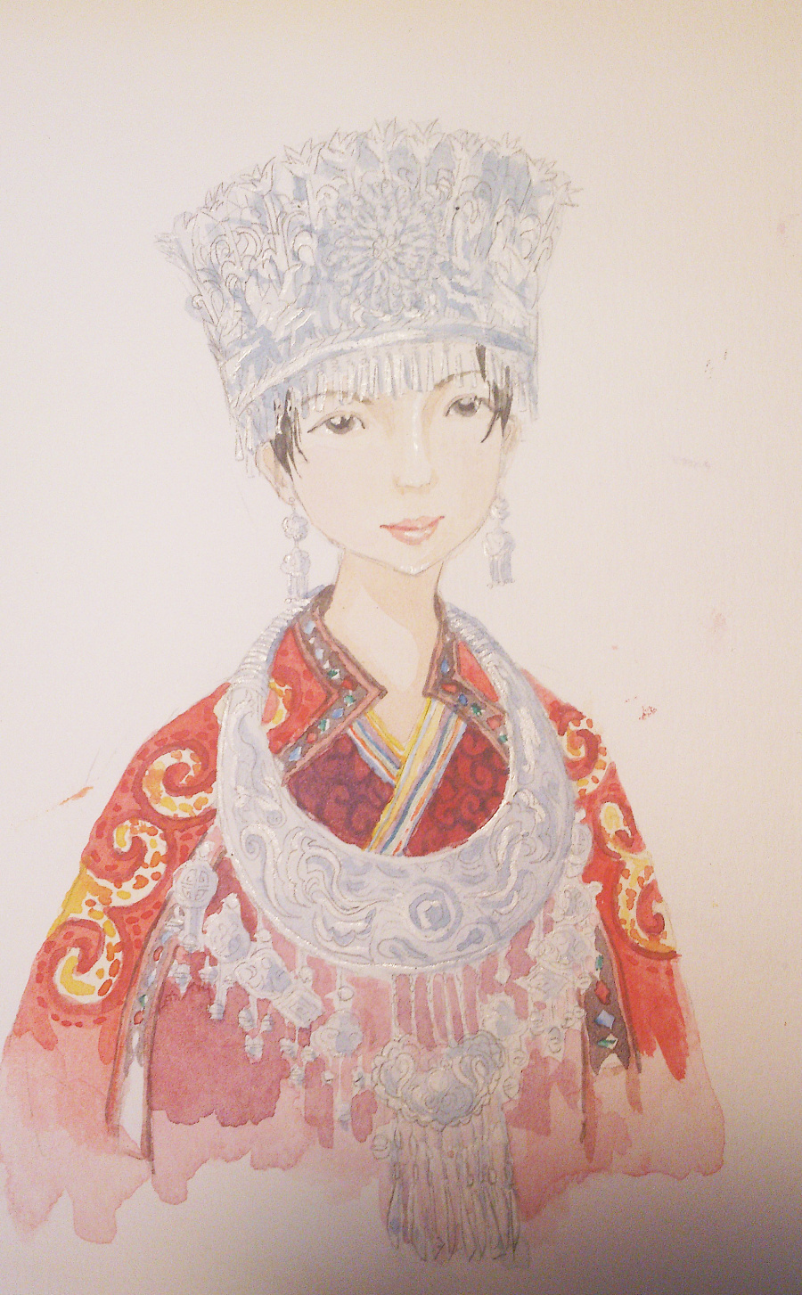 原创作品:苗族姑娘