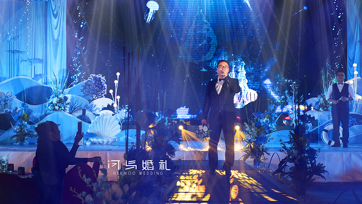 河马婚礼｜海洋主题婚礼（蓝色＋白色）（图ZMTM3ODkwMzMy） - 人文/纪实摄影 - 站酷设计师河马婚礼原创素材 - 站酷ZCOOL
