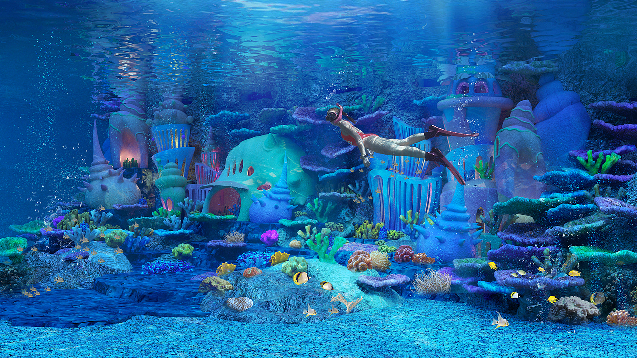 海洋馆景观设计效果图