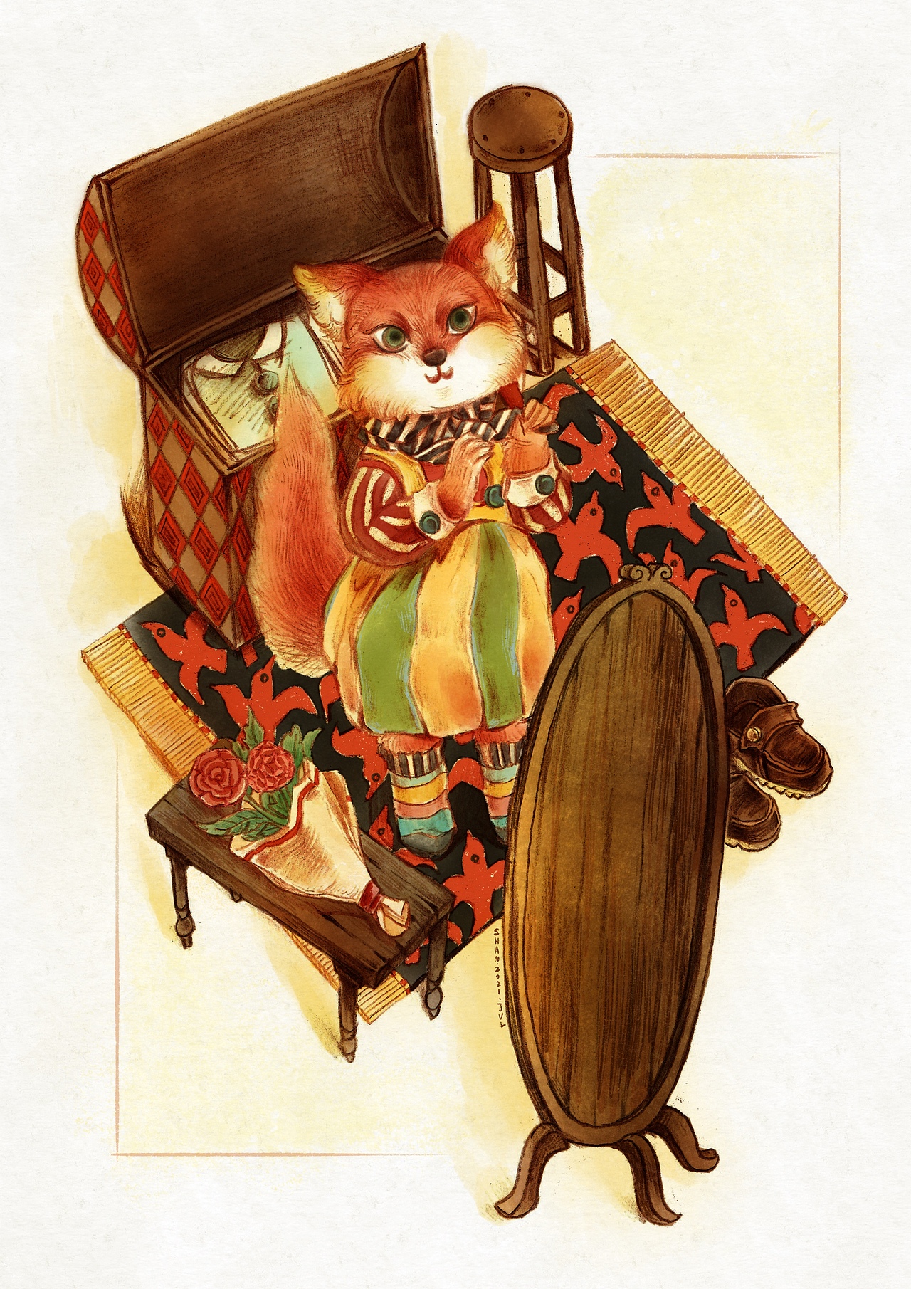 儿童插画研究-动物角色速涂