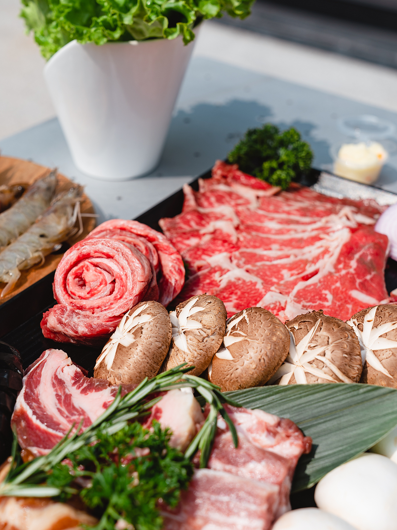 美团饿了么户外烤肉套餐拍摄