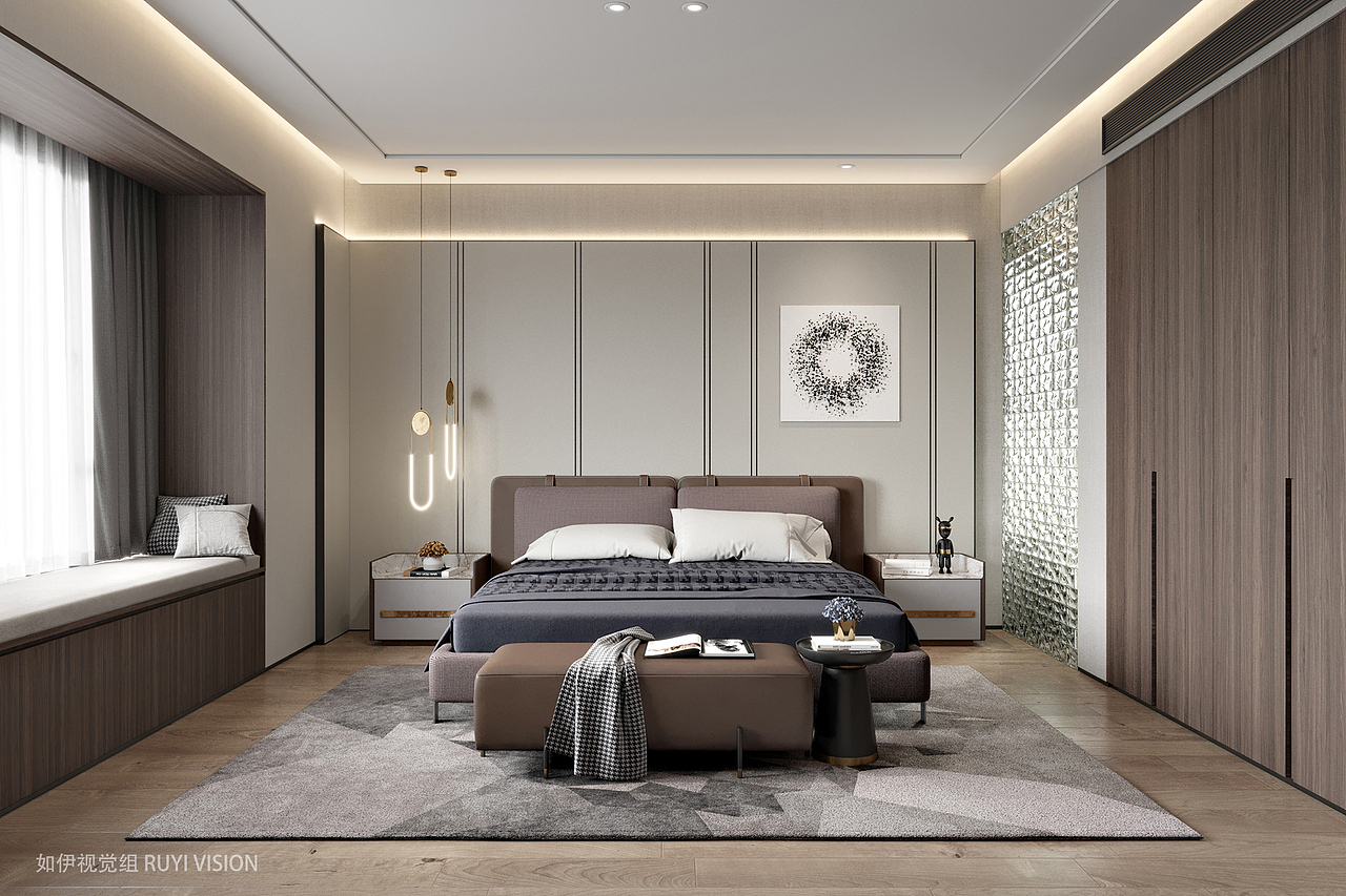 拾承设计-保利公馆-客餐厅|如伊视觉（图ZMjQ5MTc3MDMy） - 家装设计 - 站酷设计师Z11064247原创素材 - 站酷ZCOOL