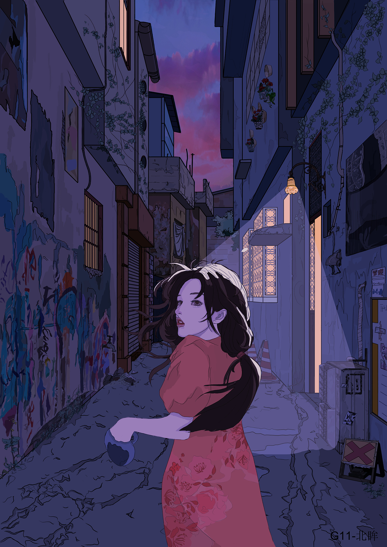 第三期基础班-场景透视插画合集【三】|插画|创作习作|一起画tv