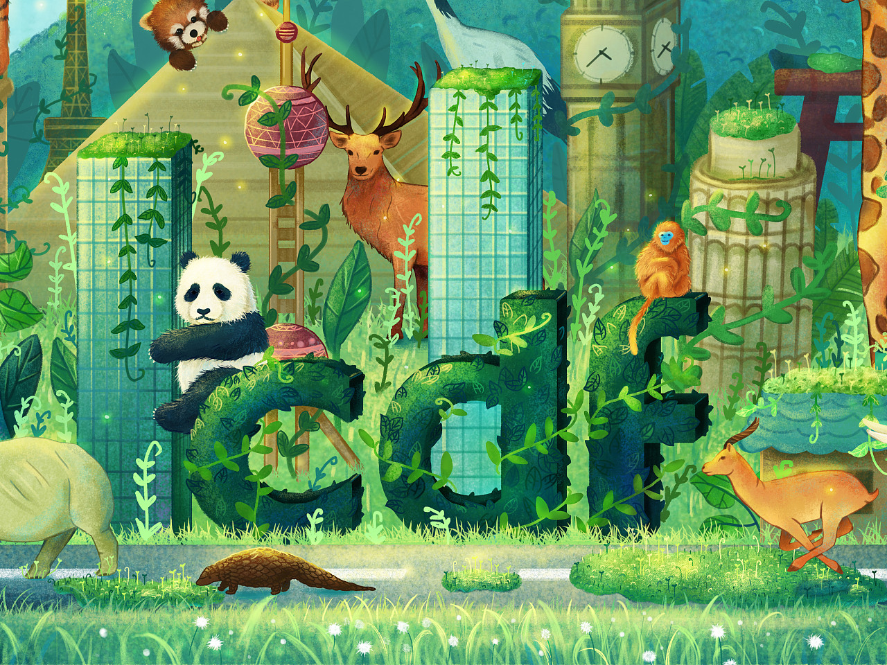 共存（图ZMjgwOTAwMzg0） - 海报 - 站酷设计师夢姣W原创素材 - 站酷ZCOOL