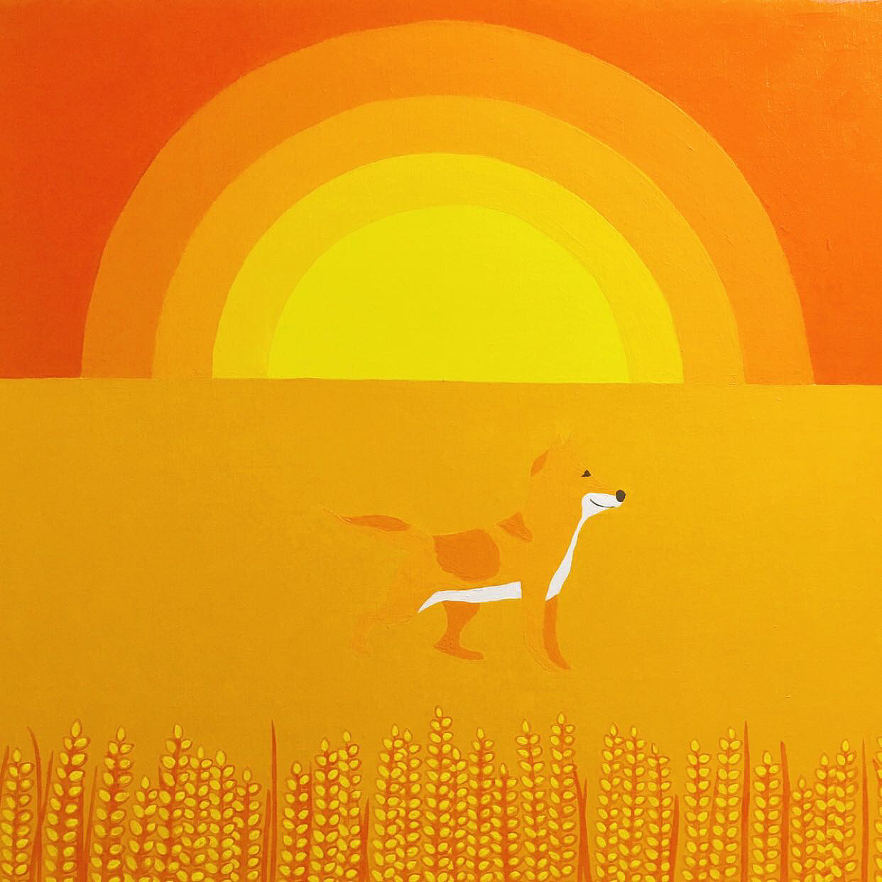 《自由》
布面丙烯<br>50×50cm