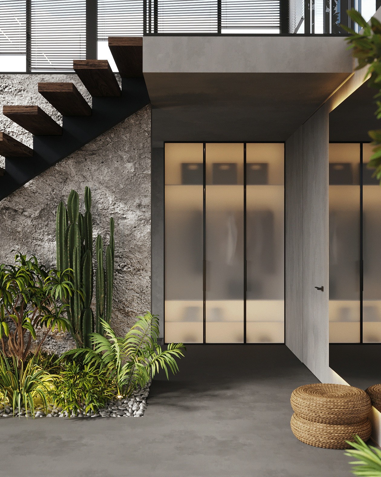 142平挑高空间,工业风设计!